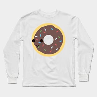 Chocolate Sprinkle Donut Long Sleeve T-Shirt